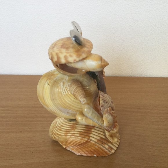 Unique Frog playing music figurine sea shells craft small - Picture 4 of 4